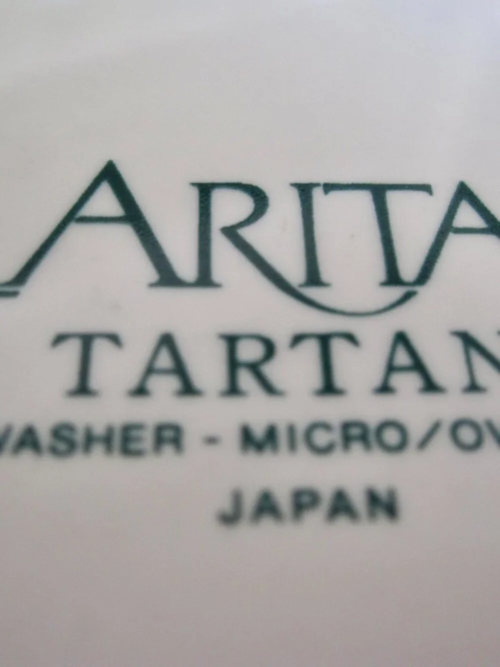 Vintage 80s Arita Tartan Red Plaid Cup & Saucer 2 Sets Preppy Christmas JAPAN